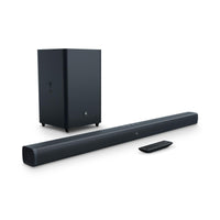 Système de démarrage home cinéma JBL Bar 2.1 avec barre de son et caisson de basses sans fil avec Bluetooth