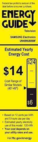 Téléviseur intelligent plat Samsung 49NU8000 49 pouces 4K UHD série 8