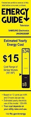 Samsung 55NU8500 Téléviseur intelligent incurvé 4K UHD série 8 de 55 pouces