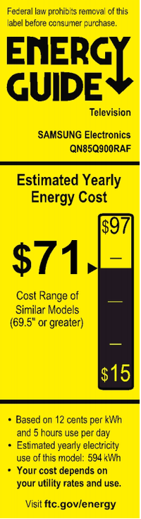 Téléviseur intelligent QLED UHD 8K QN85Q900 de 85 pouces de Samsung