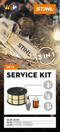 Kit Service d'entretien STIHL - N° 13 - tronçonneuse STIHL MS 271, MS 291, MS 311 et MS 391