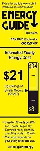 Samsung QN55Q8FNBFXZA Téléviseur intelligent 4K UHD classe Q8FN QLED de 55 pouces